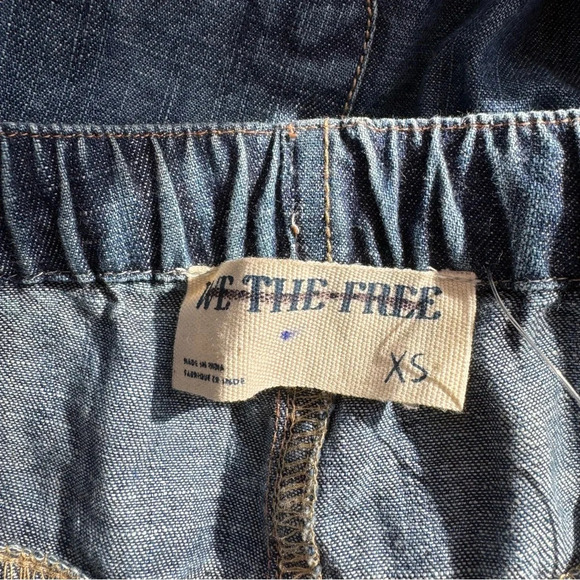 New Free People Barrel Drawstring Wide Leg Lightweight Jeans Pants XS - Picture 4 of 8